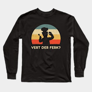 Vert Der Ferk Retro Sunset Long Sleeve T-Shirt